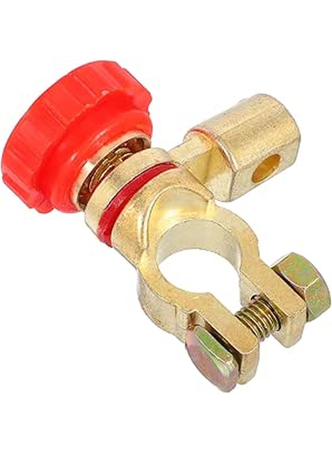 Pure Copper Car Battery Terminal Connector Clamp Red Positive Wire for Auto Marine RV - Image 1