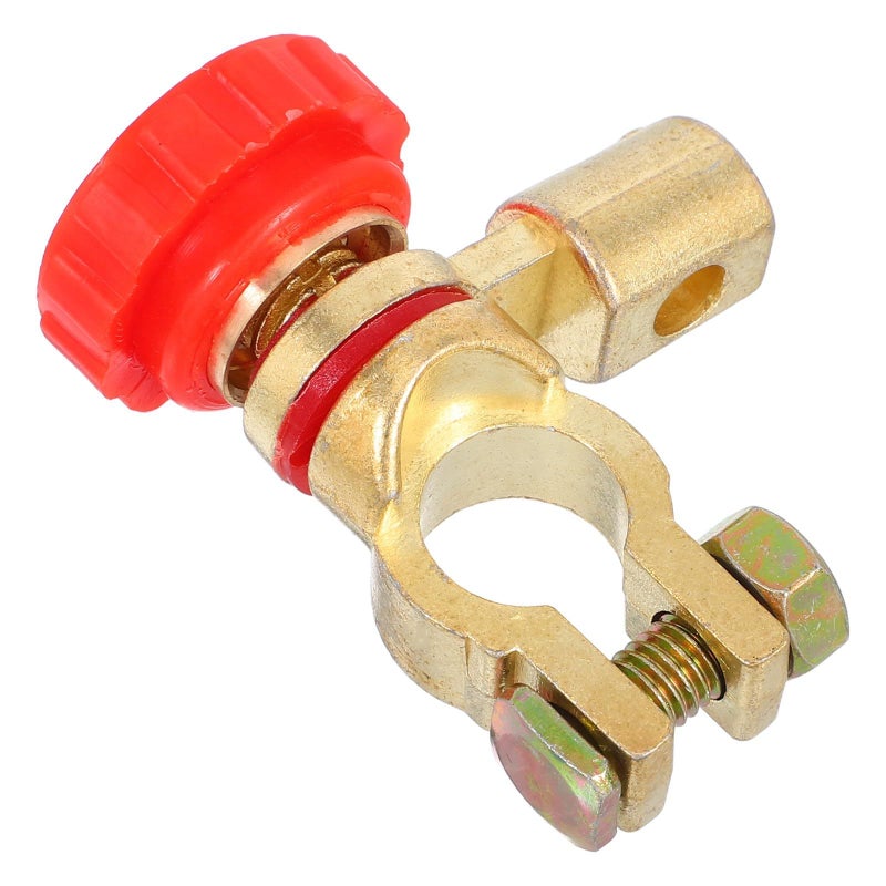 Pure Copper Car Battery Terminal Connector Clamp Red Positive Wire for Auto Marine RV - Image 2