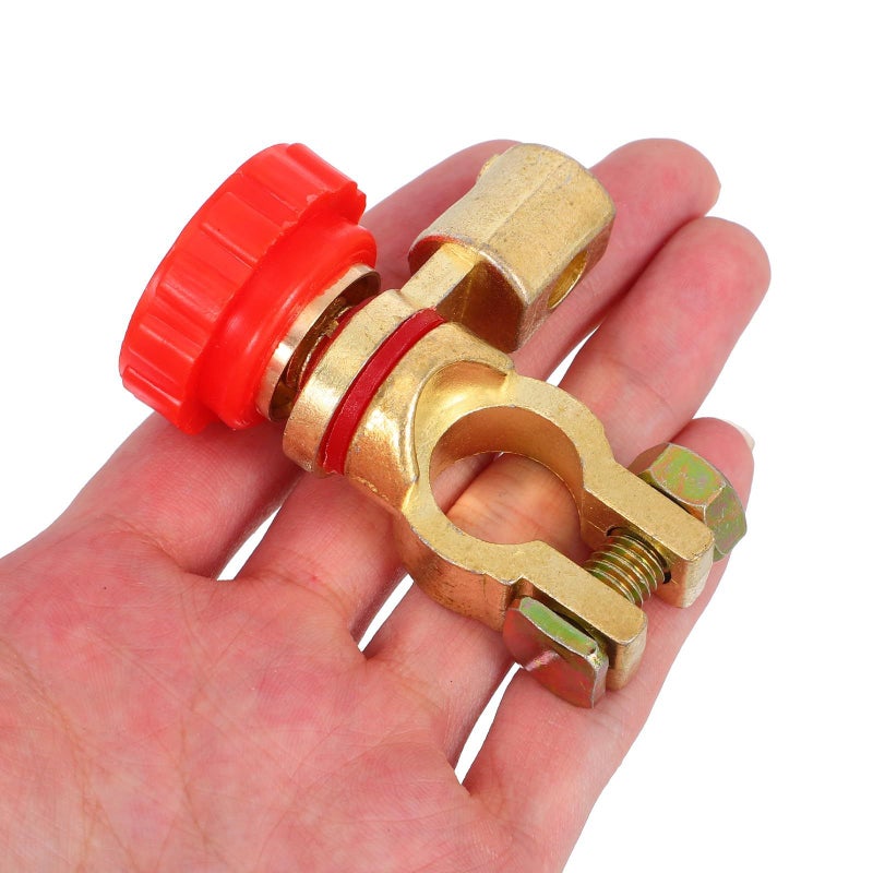 Pure Copper Car Battery Terminal Connector Clamp Red Positive Wire for Auto Marine RV - Image 5