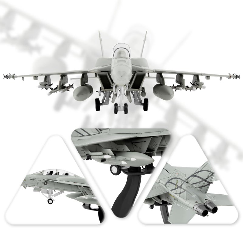 HANGHANG 1:72 Military Model Plane F/A-18F Super Hornet Alloy Fighter Plane Model,Model Airplane for Collection and Gift - Image 2