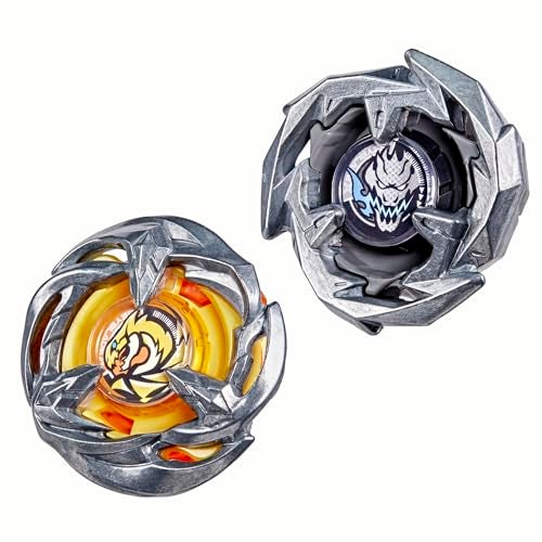 BeyBlade باي بليد إكس غايل وايفرن 3-60T وسيف دران 3-80B مجموعة مزدوجة مع 2 قمة دوارة تدور لليمين؛ قمة المعركة؛ ألعاب/ألعاب للأطفال والبنات 8+. - Image 2