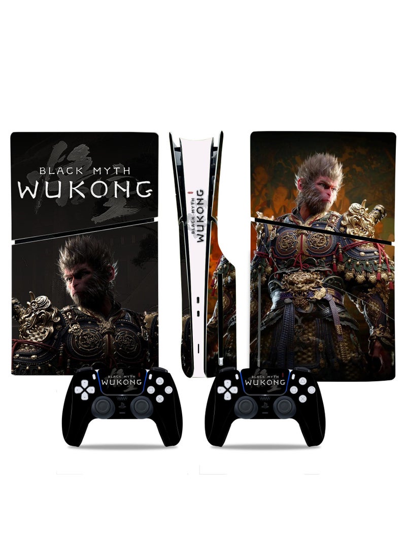 عام ملصق لجهاز الألعاب PS5 سليم، ملصق كامل للجسم، أسطورة ووكينغ السوداء، واقي فيلم، ملصق لجهاز التحكم. - Image 1