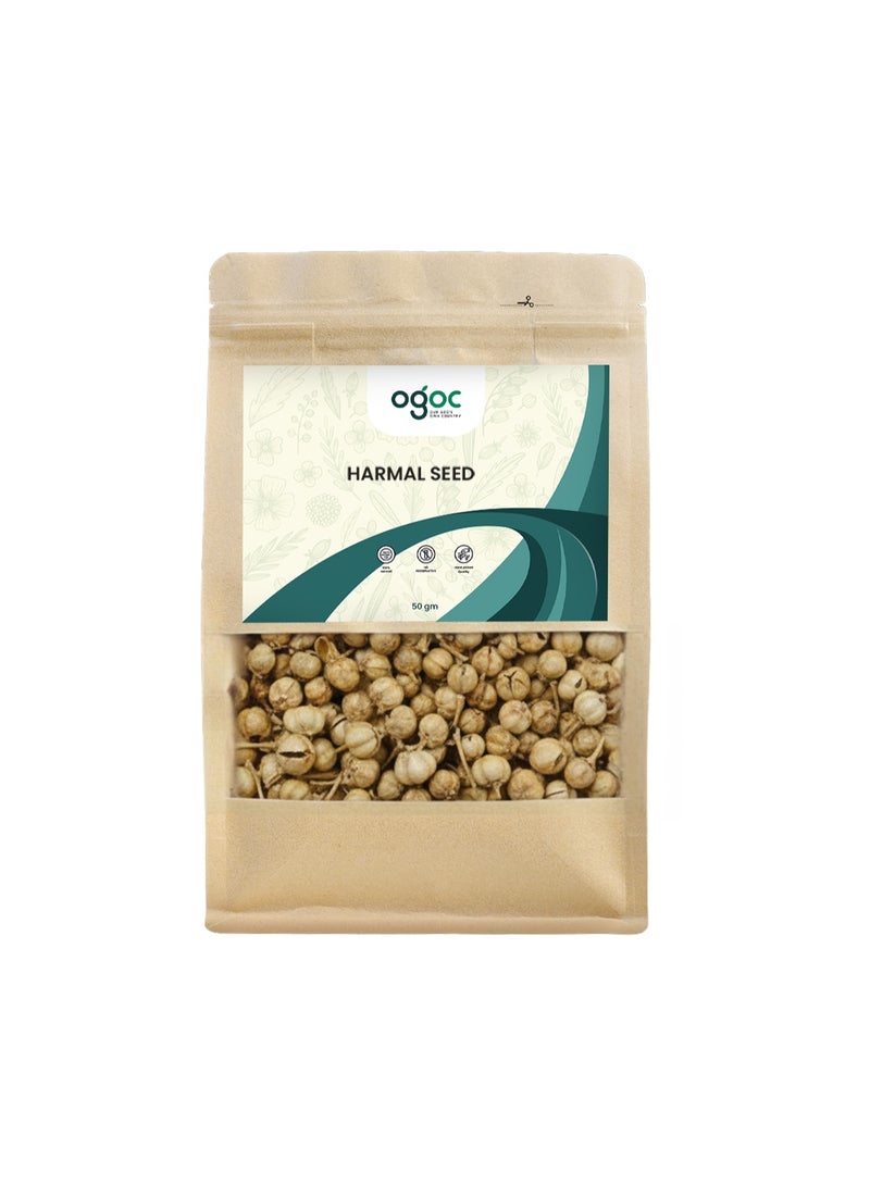 OGOC Harmal seeds Syrian rue esfand aromatic incense seeds natural fragrance traditional incense fumigation home fragrance use - Image 1