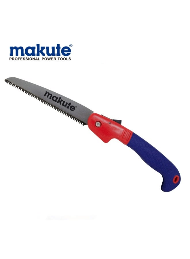makute 180mm Folding Hand Saw for Wood, Branch, and Garden Cutting 65Mn High Carbon Steel Blade, Triple-Cut Teeth, Ergonomic Soft Grip Handle, Rust-Resistant Pocket Pruning Saw MKFS180 - Image 3
