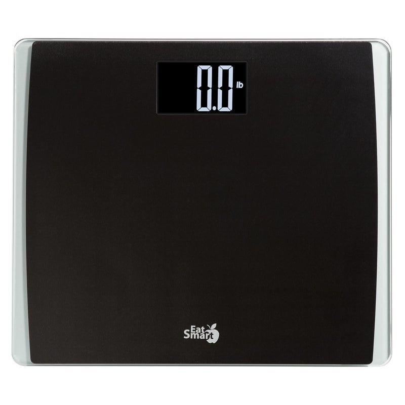 EatSmart Eat Smart Precision Digital Bathroom Scale for Body Weight â€“ Extra-Wide Platform, High-Visibility Display, Ultra-Durable Design for Home, Pets, Luggage & More, 550 LB High Capacity, Black - Image 1