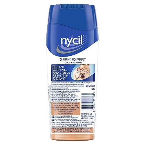 Nycil Cool Chandan Instant Cooling - Prickly Heat Powder with Sandalwood Frgrance - 150g - Image 3