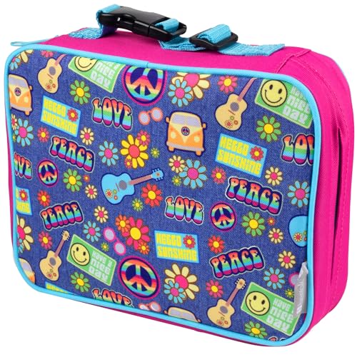 Bentology Insulated Lunch Bag for Kids & Adults- Reusable Thermal Sleeve w Clip on Handle- Easy to Clean Water-Resistant Lunchbox Tote- Mini Cooler Bag for Work School, Picnic, Daycare- Back to School - Image 1