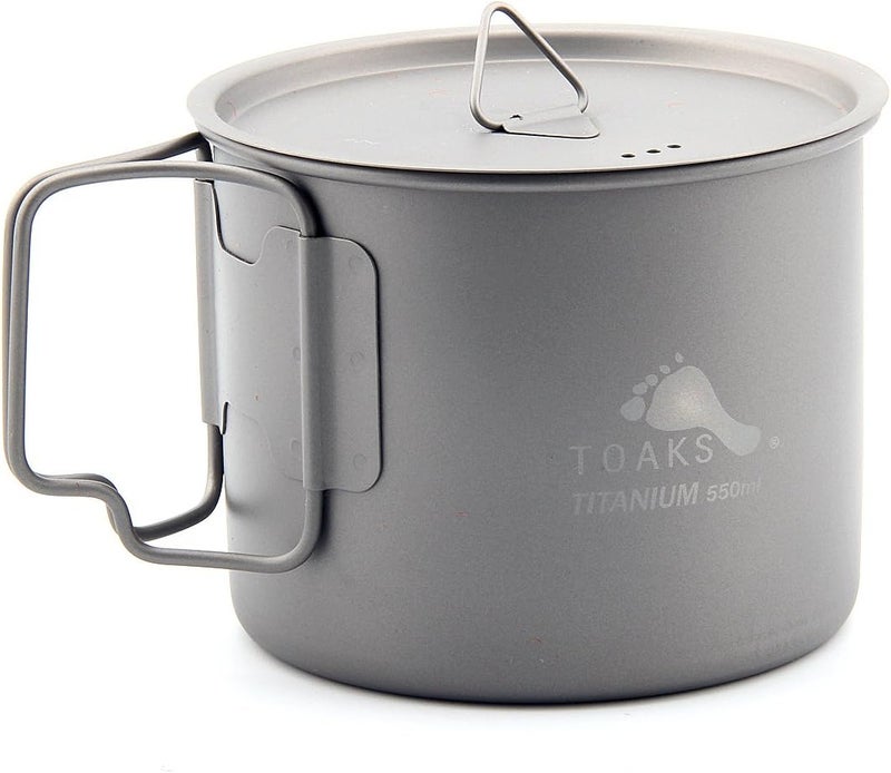 TOAKS LIGHT Titanium 550ml Pot (Ultralight Version) - Image 1
