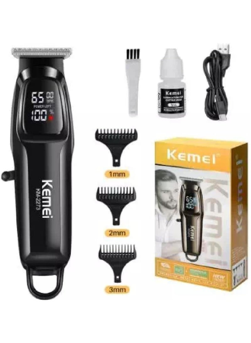 Kemei KM-2273 Professional Hair Clipper for Men Cordless with LED Display and 1800mAh Lithium Battery - Image 2