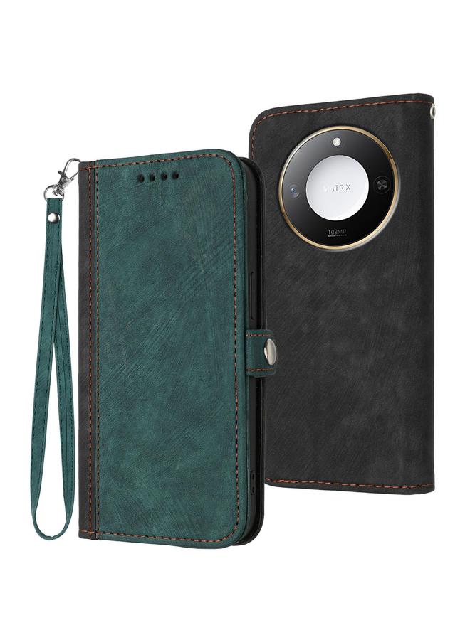 The Bros Case For Honor X60 / X9c Smart Side Buckle Double Fold Hand Strap Leather Phone Case - Image 1