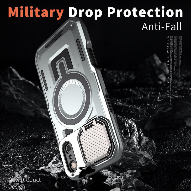 إيروريكس جراب هاتف MagSafe بإطار وحامل لهاتف iPhone 17 Pro Max (رمادي) - Image 5