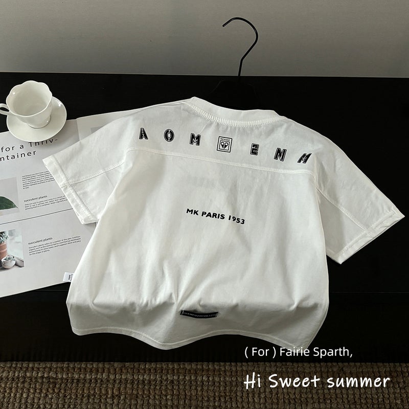 2025 Cool Solona Kidsren'S Cotton T Korean Style Casual T-Shirt Short-Sleeved Men'S And Women'S Big Kidsren'S T-Shirt - Image 1