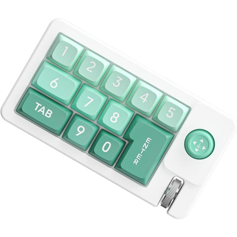 K810 with coding mechanical gaming keyboard hot swappable, backlit, programmable macro joystick, 12-key keypad green - Image 4