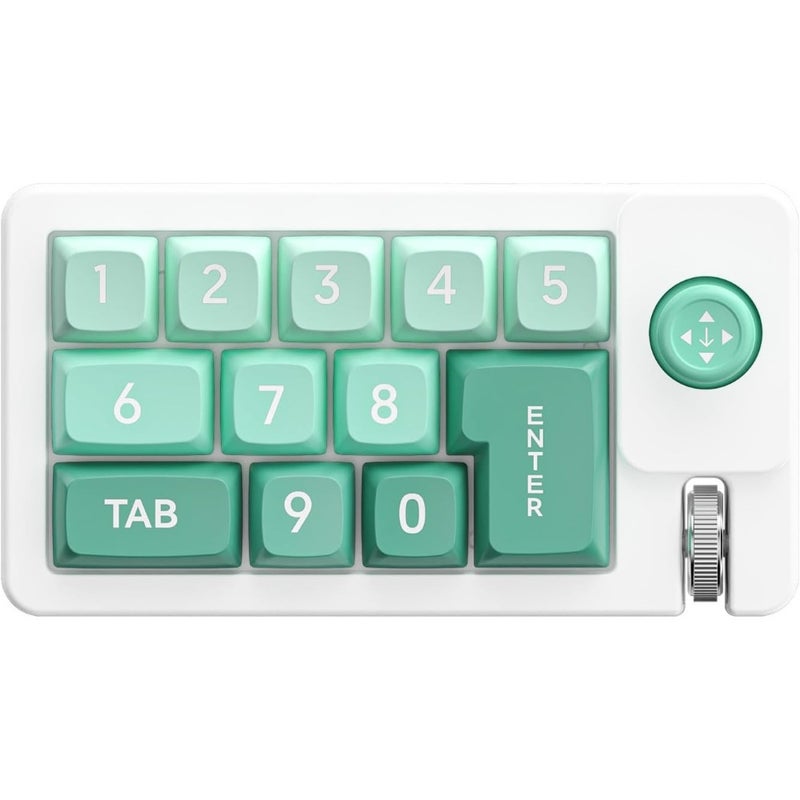 K810 with coding mechanical gaming keyboard hot swappable, backlit, programmable macro joystick, 12-key keypad green - Image 2