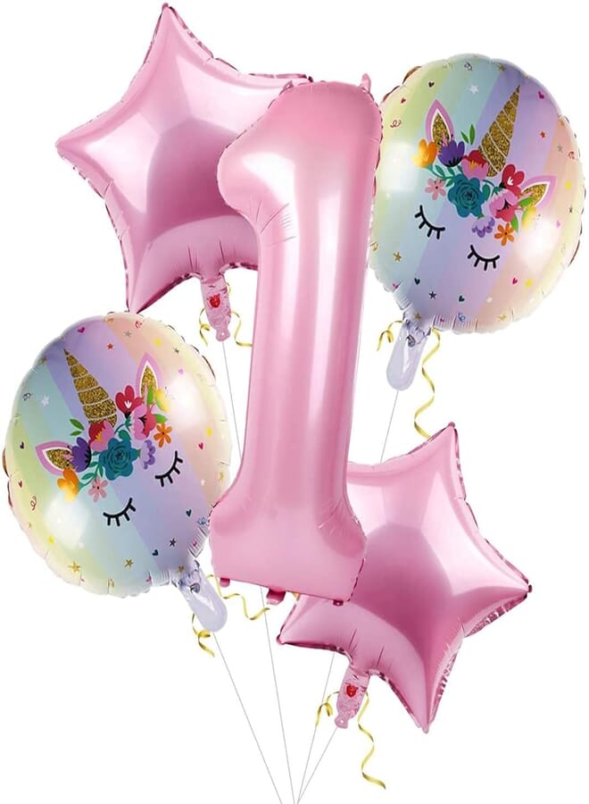 Secret 1st Birthday Decorations for Girls, Baby First Unicorn Birthday party Decorations Supplies