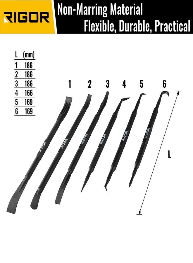 ريجور طقم أدوات فك وتركيب RIGOR 56001 المقاوم للتلف، 6 قطع | طقم ذراع فك | استبدال الحشيات، وأختام الزيت، والحلقات الدائرية، وقطع الغيار الصغيرة - Image 2