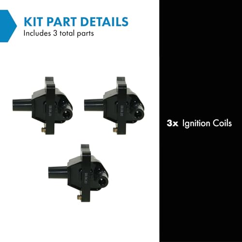 TRQ Ignition Coil Set Compatible with 1993 Mercedes-Benz 300CE 300E 300TE 1994-1997 C280 1995-1997 C36 AMG E320 1994-1996 S320 SL320 - Image 2