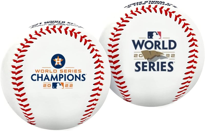 Rawlings راولينغز | أبطال العالم 2022 الرسميين | هيوستن أستروس | كرة قاعدة تذكارية | فينيل أبيض - Image 5