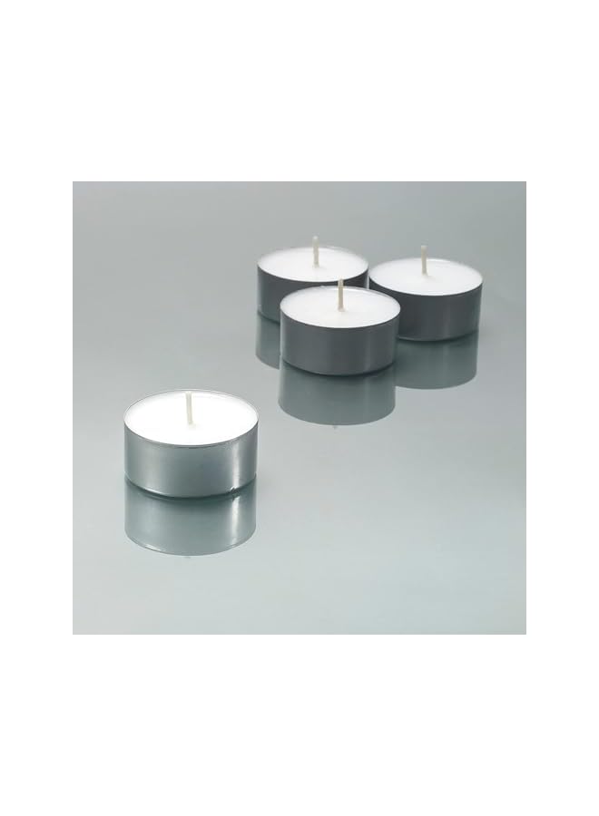 The Bros Home 100 Pieces Set Tea Light Candle, White - Unscented Wax Candles for Relaxing Atmosphere - Image 2