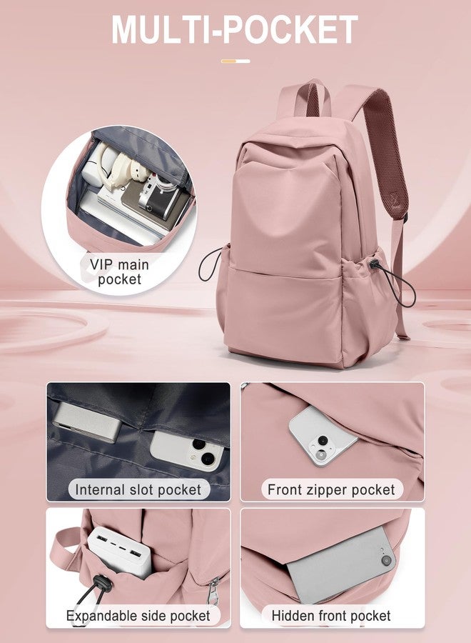 UPPACK Casual Backpack School Backpack, Pink - Image 4