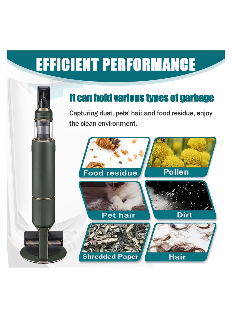 SYOSI - 10 Pack for VCA-ADB95 Dust Bags Compatible with for Samsung Bespoke Jet Cordless Stick Vacuum Cleaner Large Capacity Automatic Dust Collection Bags Accessory Disposable Replacement Bags - Image 1