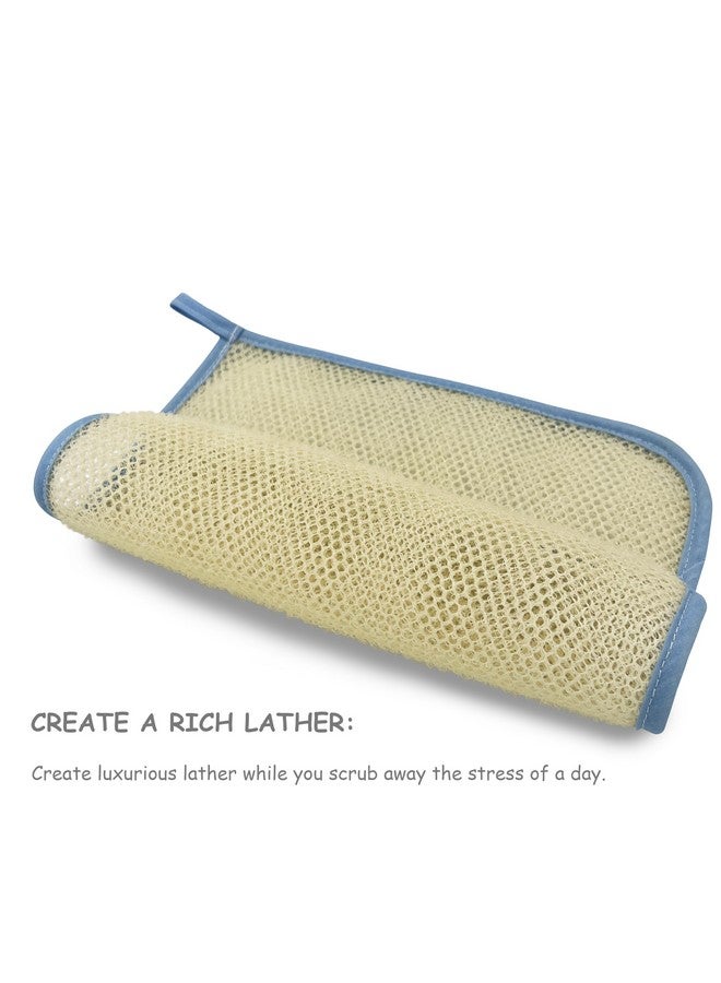 TTYBG 5 Pack Double Layer Home Spa Bath Shower Exfoliate Exfoliating Massage Face Body Skin Care Scrub Scrubber Washcloth Wash Cloths Towel Exfoliator Smoother - Image 3