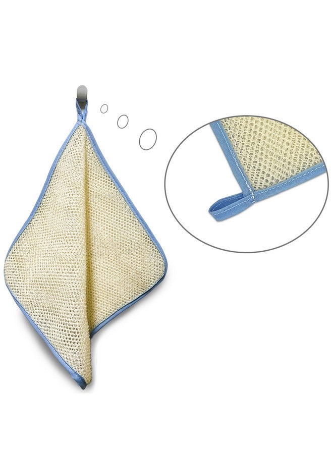 TTYBG 5 Pack Double Layer Home Spa Bath Shower Exfoliate Exfoliating Massage Face Body Skin Care Scrub Scrubber Washcloth Wash Cloths Towel Exfoliator Smoother - Image 5