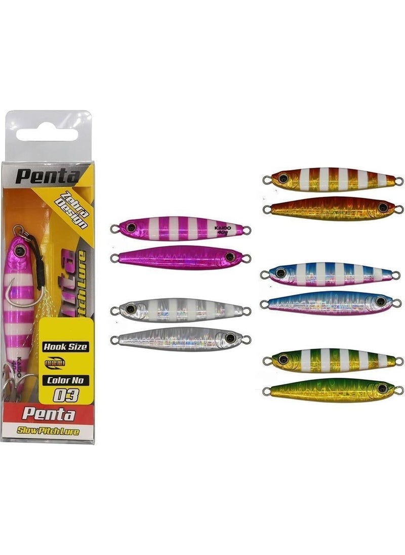 KAIDO Penta Slow Jig 7 Gr Zebra Jig Bait  - Image 1