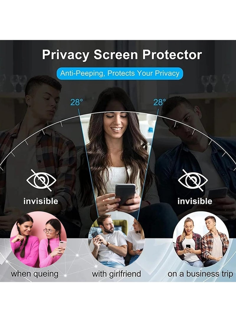 YJS Screen Protector for Galaxy S25 Ultra 5G,5D Ultra Thin Privacy Tempered Glass, 9H Hardness Anti-scratch Anti-spy Premium Tempered Glass Film for Galaxy S25 Ultra 5G - Image 2