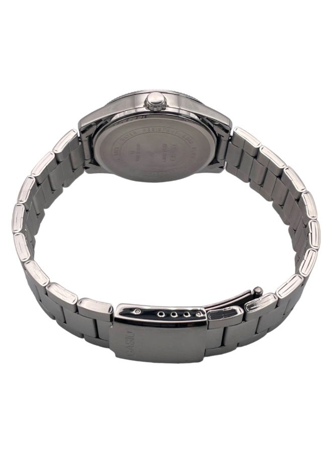 كاسيو ساعة كاسيو كلاسيك MTP-1302D-1B3 تناظرية، مينا أسود بأرقام عربية، مصنوعة من الفولاذ المقاوم للصدأ، للرجال - Image 3