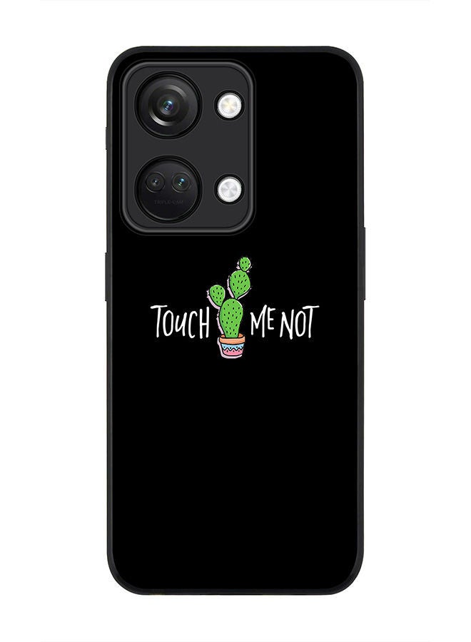 Stylizedd Rugged Black edge case for ONEPLUS NORD 3 5G / OnePlus Ace 2V, Slim fit Soft Case Flexible Rubber Edges Anti Drop TPU Gel Thin Cover -  Touch me not - Image 1