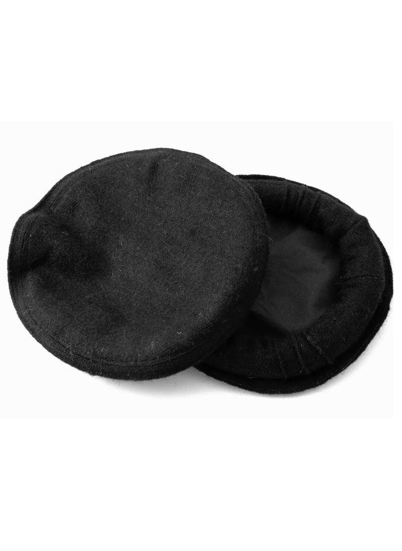 MIRFA Chitrali Pakol Handmade Cap - Black  - Image 1