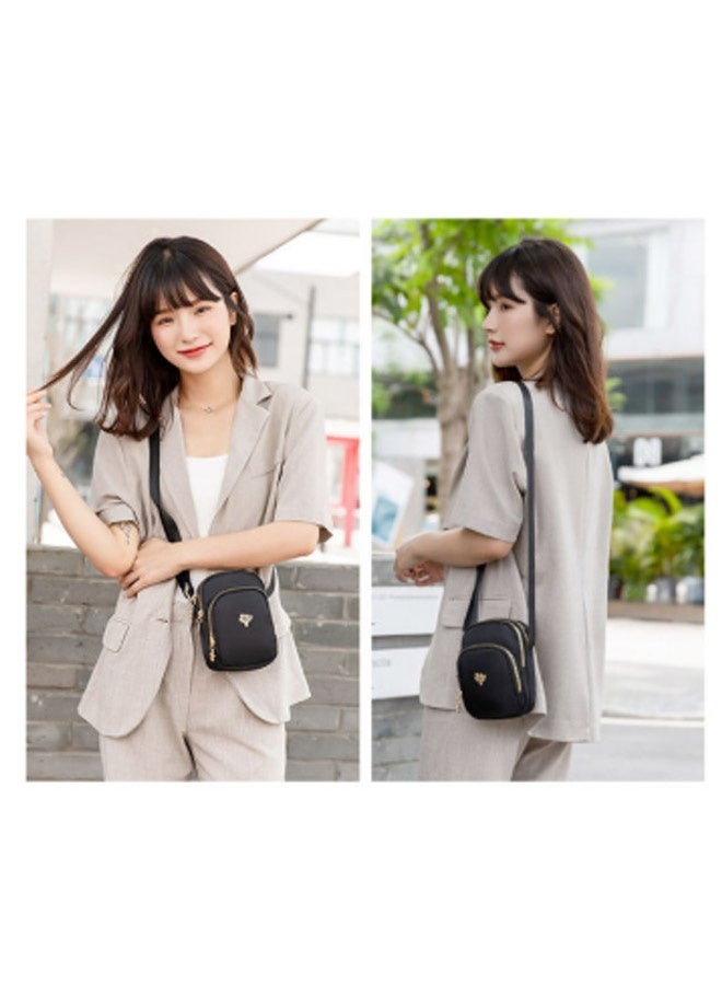 أفهوغو حقيبة كروس بودي من النايلون لحمل الهاتف المحمول باللون الأسود - Image 5