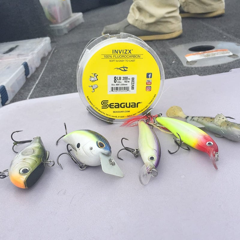 Seaguar Invizx Freshwater 100% Fluorocarbon Fishing Line 8lbs, 200yds Break Strength/Length, clear - 08VZ200 - Image 4