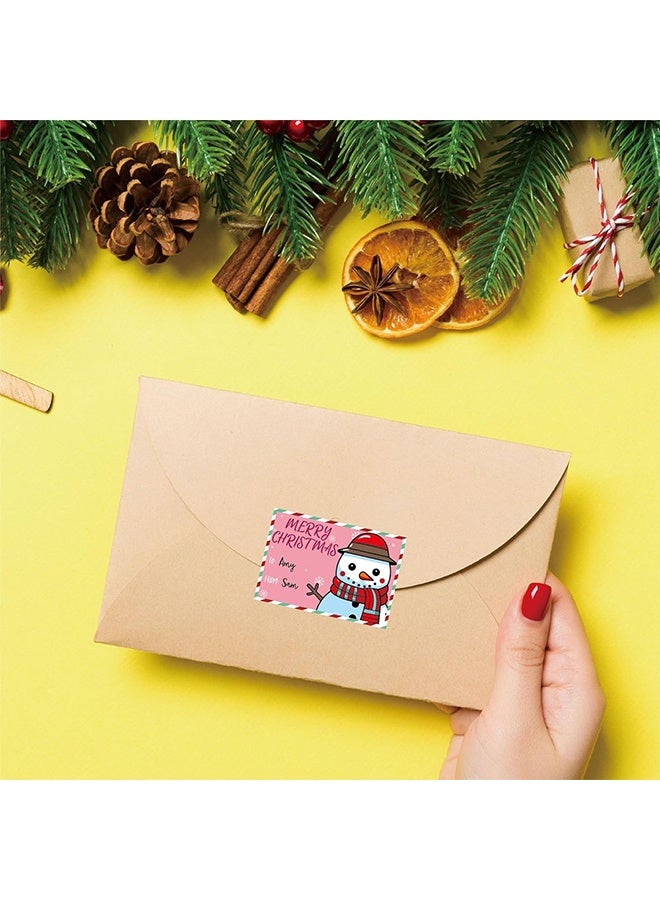 Lemon 8 Sheets Christmas Gift Tag Stickers, Self-Adhesive Merry Christmas Gift Tags Xmas Label Stickers for Presents Envelopes Boxes - Image 5