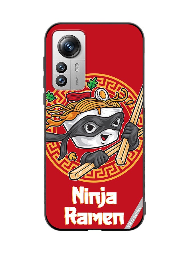 VR CREATIVE Protective Case Cover For Xiaomi 12X Ninja Ramen Design Multicolour - Image 1