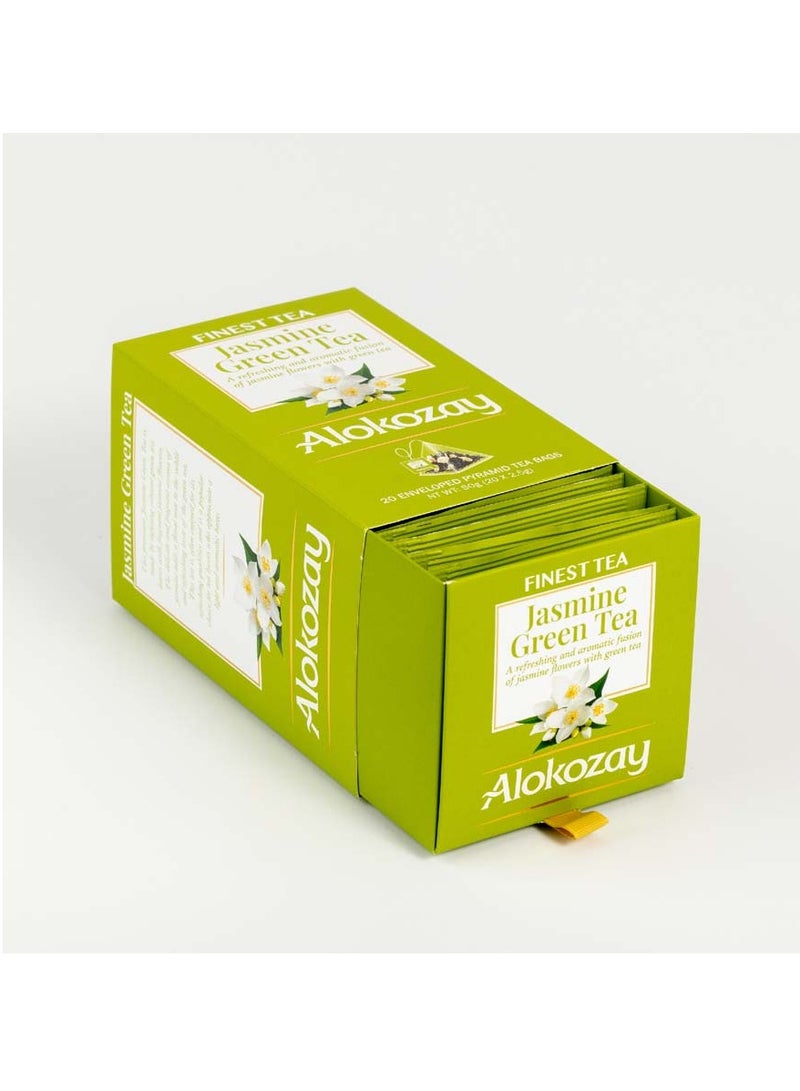 Alokozay Jasmine Green Tea 20 Teabags (50g)  - Image 3