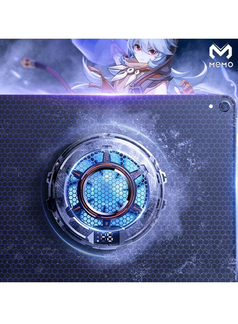 Memo CX05 Tablet Magnetic Gaming Cooler Tablet IPad Radiator Mute And Maximum Cooling Fan Temperature Display - Image 3