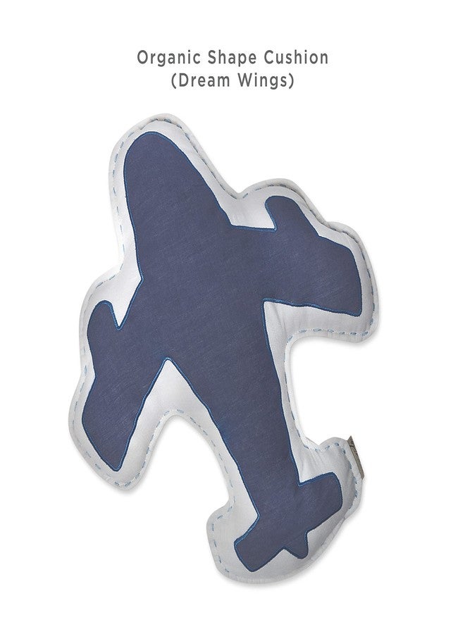 Masilo Organic Cotton Baby/Kids Shaped Cushion Baby, Kids- Soft & Skin Friendly Shape Cushion for Newborns-Kids Pillow Airplane - Image 2