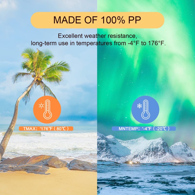 Offo مسامير الطيور OFFO لطرد الحمام في الهواء الطلق للحفاظ على الطيور والراكون ونقار الخشب بعيدًا تغطي 8 أقدام (2.44م)، بني - Image 3