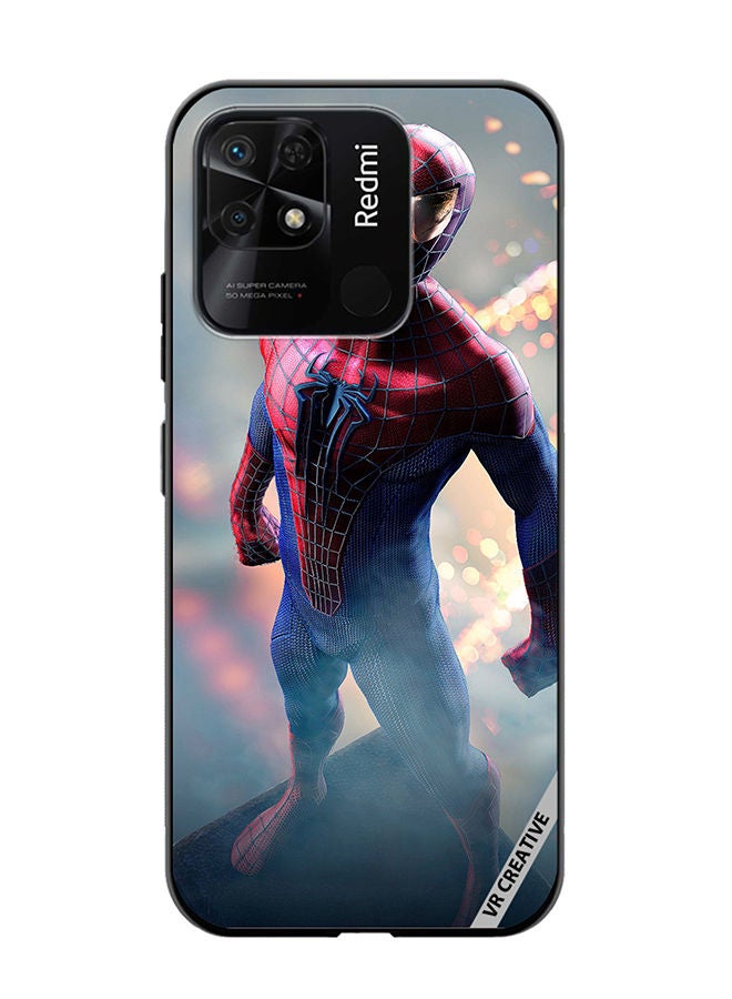 VR CREATIVE Protective Case Cover For Xiaomi Redmi 10C Spiderman Design Multicolour - Image 1