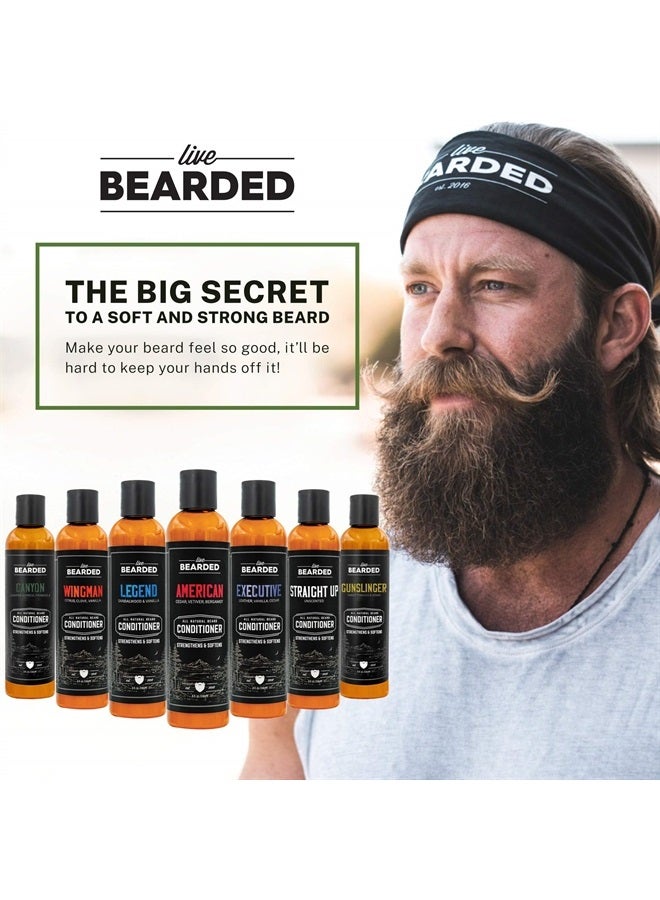 Live Bearded : Beard Conditioner - Tombstone - Facial Hair Conditioner - 8 oz. - Strengthens and Softens - All-Natural Ingredients with Biotin, Coconut Oil, Argan Oil, and Caffeine - Made in the USA - Image 3