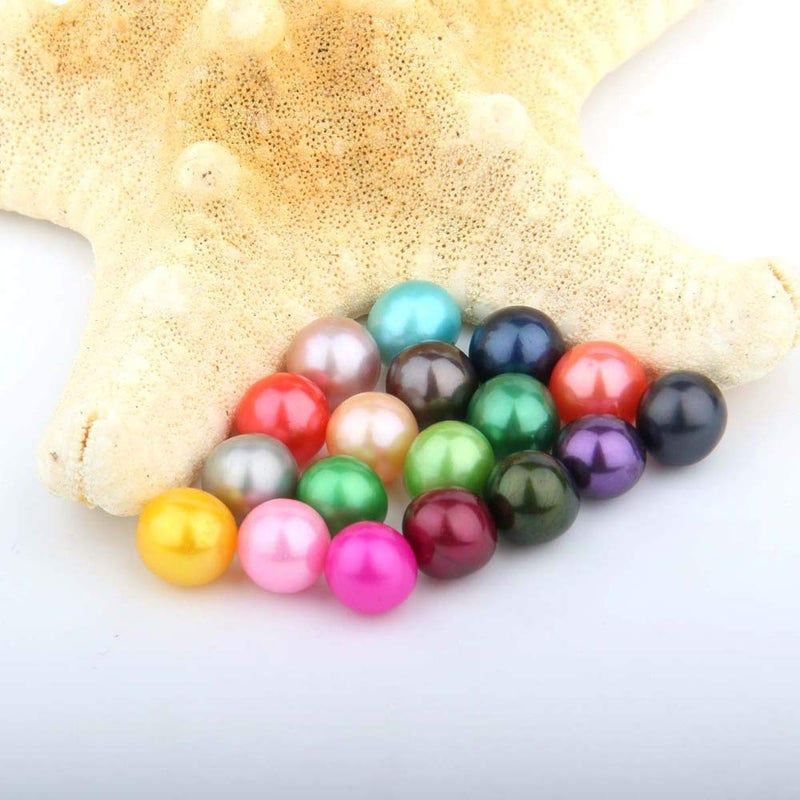 ingsi 10PC Freshwater Pearl Cultured Love Wish Pearl Oyster with Round Pearl Inside for Pearl Gift Fun for Children Family Friends Party Oyster with Pearls Inside(6-8mm, 10PC) - Image 4