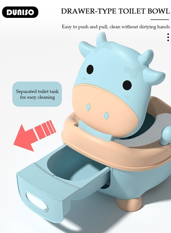 DUNISO Baby Potty Training Seat, Toilet Trainer ,Toddler Kids Potty Chair with High Back Support & Lid Removable Potty Pot, Baby toilet for Toddler Baby Kids Baby Potty Training Chair for Boys and Girls, Toddlers Potty Toilet Chair, Cute Potty Training Toilet with Lid for Kids,Comfortable Potty Seat - Image 5