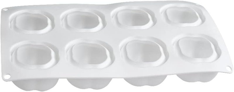 mostsom Silicone Mold Baking Pan Non-Stick Baking Pastry Chocolate Cake Dessert DIY Decoration Tools (Persimmon W_11.8x6.8x0.18 inch) - Image 4