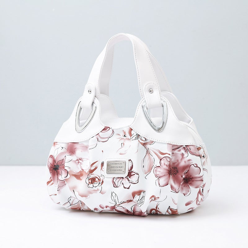 2021 autumn and winter new shoulder women''s bag fashion trend printed multi-color large capacity portable mother bag a generation of hair - Image 4