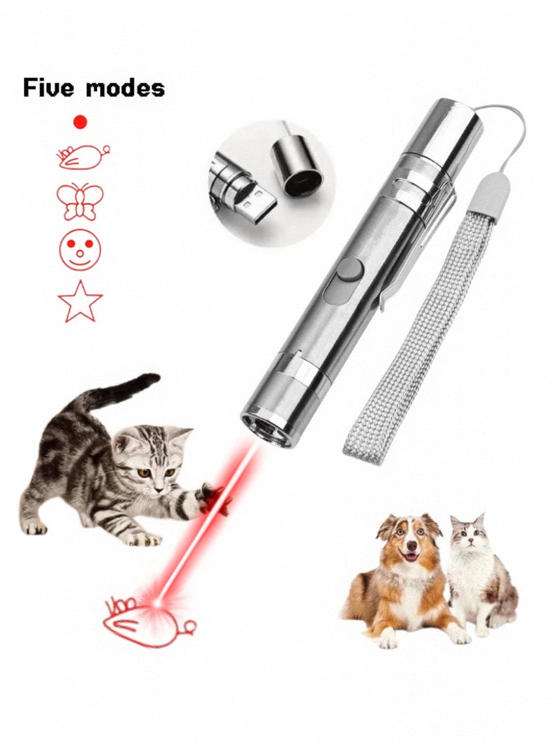 TNGames Multifunctional LED Laser Pen – UV Cat Ringworm Detection / Laser Cat Toy / Bright Flashlight 3-in-1 Rechargeable Portable Pen (For Pets + Office + Outdoor Use) - Image 1