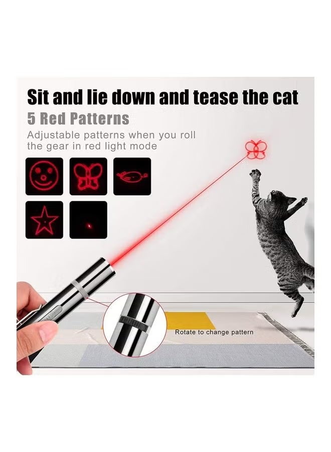 TNGames Multifunctional LED Laser Pen – UV Cat Ringworm Detection / Laser Cat Toy / Bright Flashlight 3-in-1 Rechargeable Portable Pen (For Pets + Office + Outdoor Use) - Image 2