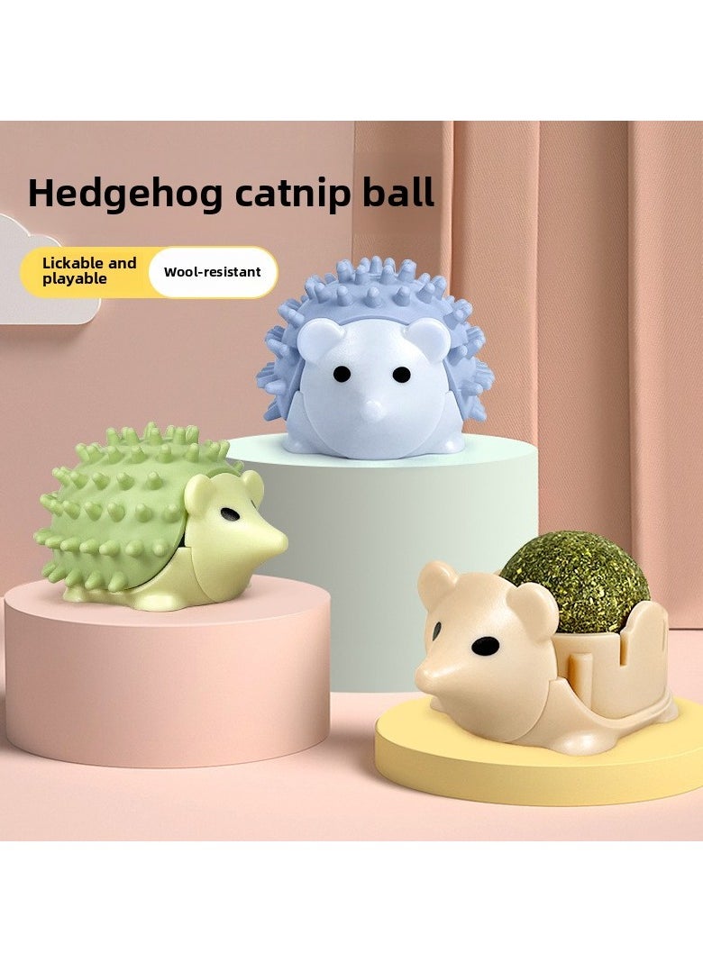 Hot - selling Recommendation! Pet Catnip Ball Hedgehog - shaped Itch - scratching Device - Abrasion - resistant and Chew - resistant, a Must - have for Cats' Self - entertainment and Boredom - relief