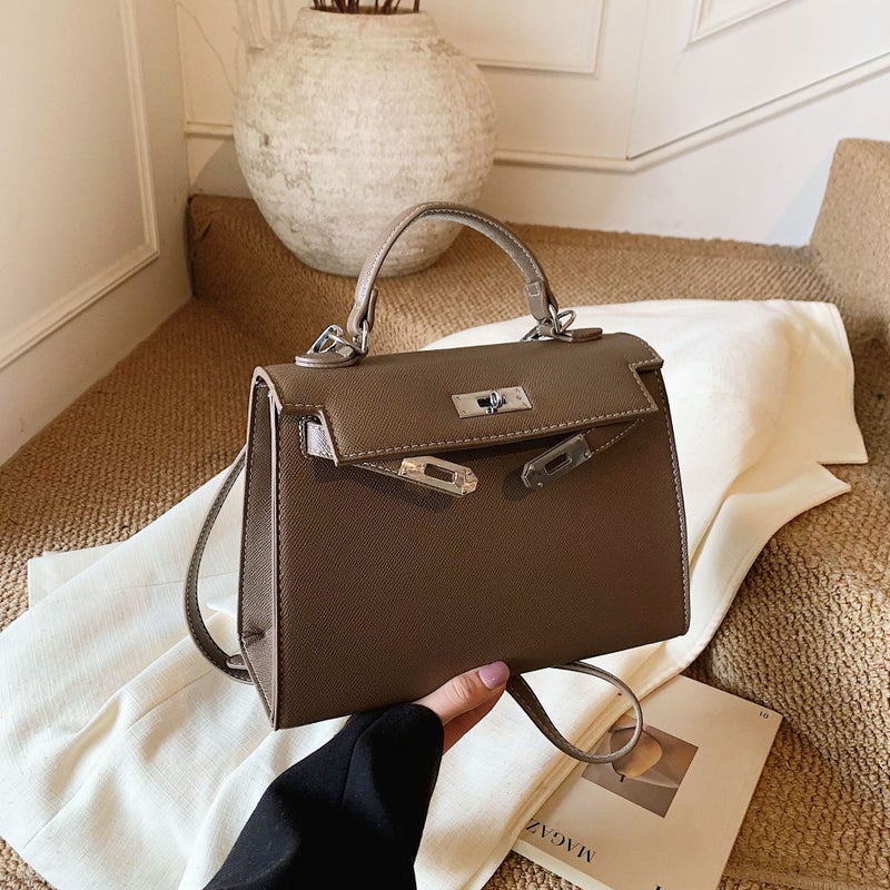 Women's PU Leather Kelly Satchel Bag - Image 2
